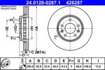 ATE Disc Frana 24.0128-0287.1 Fiat Talento Nissan Nv300/Primastar Opel Vivaro B