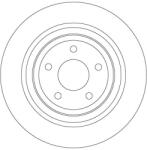 TRW Disc Frana Df6872 Ford Focus Iii/Focus Iv/Kuga Iii (DF6872)