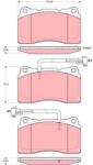 TRW Set Placute Frana, Frana Disc Gdb1603 Alfa Romeo 147/156/166/Gt Lancia Kappa