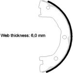 TEXTAR Set Saboti Frana, Frana De Mana 91081400 Iveco Daily Ii/Daily Iii/Daily Iv