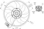 NRF Ventilator, Radiator 47914 Opel Combo/Corsa C/Tigra Twintop Vauxhall Corsa Mk Ii
