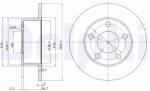 DELPHI Disc Frana Bg2746 Audi 100 C4/A6 C4/A6 C5 Skoda Superb I Vw Passat B3/B4