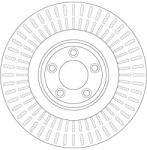 TRW Disc Frana Df6146S Jaguar F-Type/Xf I/Xf Sportbrake/Xj/Xk Ii (DF6146S)