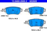 ATE Set Placute Frana, Frana Disc 13.0460-2600.2 Nissan Leaf/Qashqai Ii/X-Trail