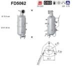 AS Filtru Funingine/Particule, Sist. De Esapament Fd5062 Chevrolet Captiva (FD5062)