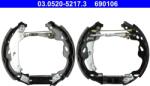 ATE Set Saboti Frana 03.0520-5217.3 Citroën C1 Ii Peugeot 108 Toyota Aygo
