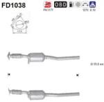 AS Filtru Funingine/Particule, Sist. De Esapament Fd1038 Renault Laguna/Laguna Iii (FD1038)