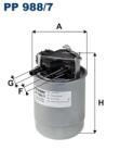 FILTRON Filtru Combustibil Pp988/7 Nissan Qashqai Ii/X-Trail Iii Renault Kadjar
