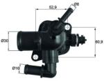 MAHLE Termostat, Lichid Racire Ti25188D Chrysler Ypsilon Citroën Nemo Fiat 500L/500X