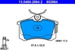ATE Set Placute Frana, Frana Disc 13.0460-2864.2 Audi A2 Seat Cordoba/Ibiza Iii