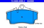 ATE Set Placute Frana, Frana Disc 13.0460-4988.2 Porsche 911/Boxster/Cayman