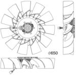MAHLE Ventilator, Radiator Cff507000P Renault Trucks D/D Access/Midlum