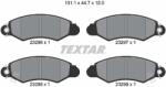 TEXTAR Set Placute Frana, Frana Disc 2329601 Subaru Justy Ii/Justy Iii Suzuki Swift Ii