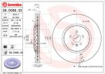 BREMBO Disc Frana 09. D069.33 Land Rover Range Rover Velar (09.D069.33)