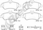 BRECK Set Placute Frana, Frana Disc 291900070310 Mercedes-Benz Sprinter 3, 5-T