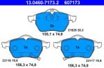 ATE Set Placute Frana, Frana Disc 13.0460-7173.2 Opel Astra G/Zafira A Saab 9-3/9-5