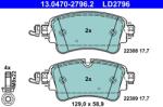 ATE Set Placute Frana, Frana Disc 13.0470-2796.2 Audi A4 B9/A5/A6 C8/A7/A8 D5/Q5/Q7 (13.0470-2796.2)