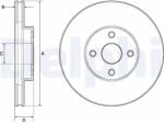 DELPHI Disc Frana Bg3780 Toyota Corolla/Corolla Verso/Matrix