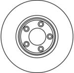 TRW Disc Frana Df4106 Daimler Super Eight Jaguar S-Type Ii/Xj Lincoln Ls