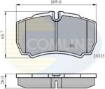 COMLINE Set Placute Frana, Frana Disc Cbp01034 Ford Transit/Transit Tourneo/Transit V363 (CBP01034)