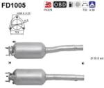 AS Filtru Funingine/Particule, Sist. De Esapament Fd1005 Fiat Doblo (FD1005)