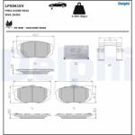 DELPHI Set Placute Frana, Frana Disc Lp5061Ev Hyundai Ioniq 5/Ioniq 6 Kia Ev6