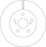 TRW Disc Frana Df6734 Toyota Prius/Prius Phv