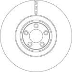 TRW Disc Frana Df6651S Jaguar Xf I/Xf Sportbrake/Xj/Xk Ii (DF6651S)