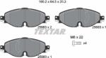 TEXTAR Set Placute Frana, Frana Disc 2568303 Audi A1/A1 Allstreet/A1 City Carver/Q3