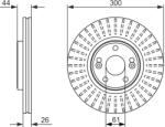 Bosch Disc Frana 0986479668 Renault Scénic I