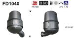 AS Filtru Funingine/Particule, Sist. De Esapament Fd1040 Citroën Berlingo/C-Elysee (FD1040)