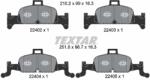TEXTAR Set Placute Frana, Frana Disc 2240201 Audi A4 B9/A5/A6 C8/A6 E-Tron/A7/Q5
