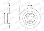 FERODO Disc Frana Ddf2827C Volvo S60 Iii/S90 Ii/V60 Ii/V60 Ii Cross Country/V90 Ii (DDF2827C)