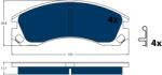 TRW Set Placute Frana, Frana Disc Gdb3200Bte Mitsubishi Outlander Iii