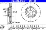 ATE Disc Frana 24.0132-0189.1 Ford Galaxy Iii/Galaxy Mk Iii/S-Max