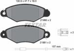 TEXTAR Set Placute Frana, Frana Disc 2198003 Nissan Kubistar Renault Kangoo (2198003)
