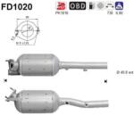 AS Filtru Funingine/Particule, Sist. De Esapament Fd1020 Renault Megane Ii/Scénic Ii (FD1020)