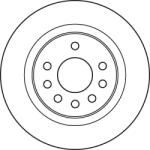 TRW Disc Frana Df4938 Opel Astra H/Astra H Gtc/Zafira / Zafira Family B/Zafira B (DF4938)