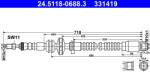 ATE Furtun Frana 24.5118-0688.3 Bmw 5/5 Gran Turismo/6/6 Gran/7 (24.5118-0688.3)