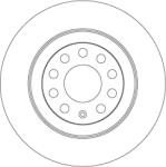 TRW Disc Frana Df4434 Audi A6 C6