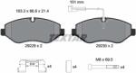 TEXTAR Set Placute Frana, Frana Disc 2922902 Nissan Cabstar/Nt400 Cabstar