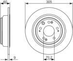 Bosch Disc Frana 0986479740 Honda Accord Viii (0986479740)