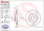 BREMBO Disc Frana 09.5802. 21 Dacia Logan/Logan Ii/Sandero/Sandero Ii Lada Largus