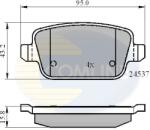 COMLINE Set Placute Frana, Frana Disc Cbp01610 Ford Focus Ii/Galaxy Ii/Kuga I/Mondeo Iv
