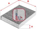 SOFIMA Filtru, Aer Habitaclu S4245Ca Alfa Romeo Tonale Fiat 500L/500X Jeep Compass (S4245CA)