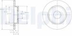 DELPHI Disc Frana Bg3673 Audi 80 B4/A4 B5/A4 B6/A4 B7/Coupe B3 Seat Exeo (BG3673)