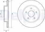 DELPHI Disc Frana Bg4779C Nissan Leaf/X-Trail/X-Trail Iii/X-Trail Iv Renault Koleos Ii (BG4779C)