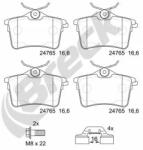BRECK Set Placute Frana, Frana Disc 247650070400 Citroën Berlingo/Berlingo Multispace (247650070400)