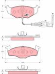 TRW Set Placute Frana, Frana Disc Gdb1586 Skoda Fabia I/Fabia I Praktik/Fabia Ii (GDB1586)