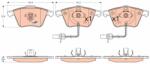 TRW Set Placute Frana, Frana Disc Gdb1554 Audi A4 B6/A4 B7/A6 C6/A8 D3 Seat Exeo (GDB1554)